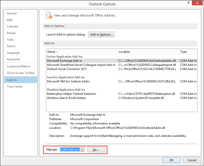 ost file is in use and cannot be accessed