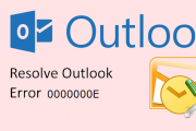 internal error code=0000000e” in outlook offline storage table