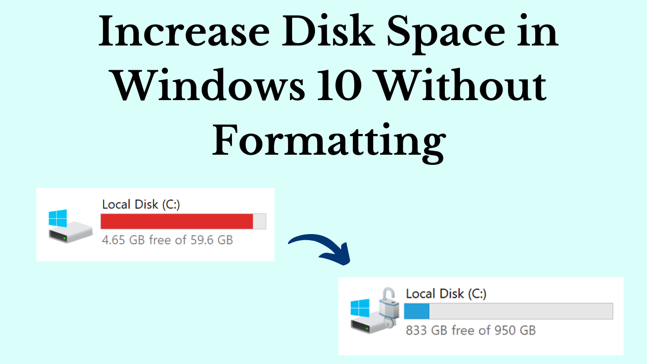 Increase Disk Space in Windows 10