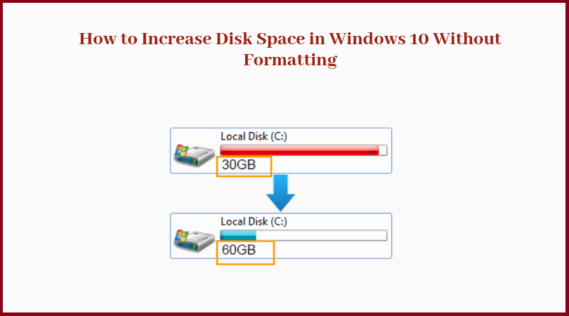 increase disk space in Windows 10