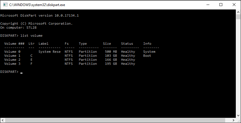 List Volume