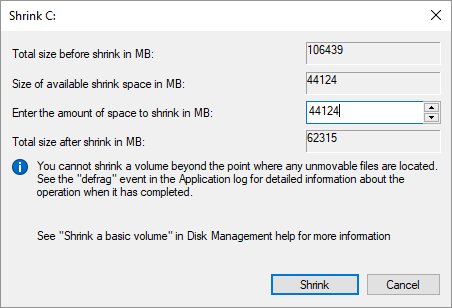 Shrink