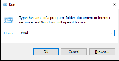Type CMD
