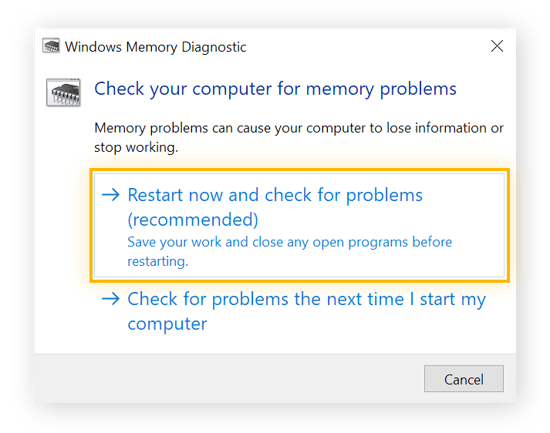 Windows Memory Diagnostic