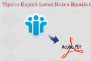 Tips to Export Lotus Notes Emails to PDF