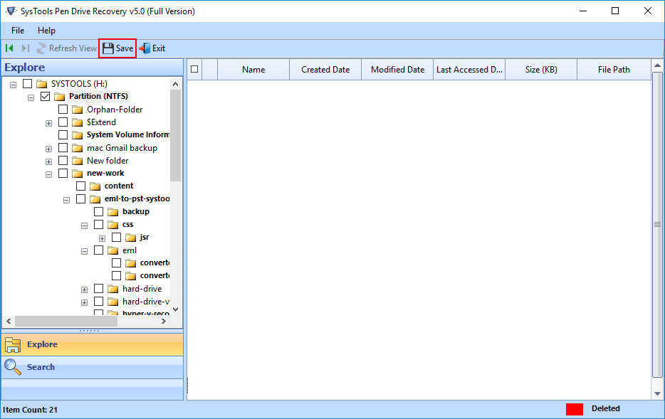pen drive data