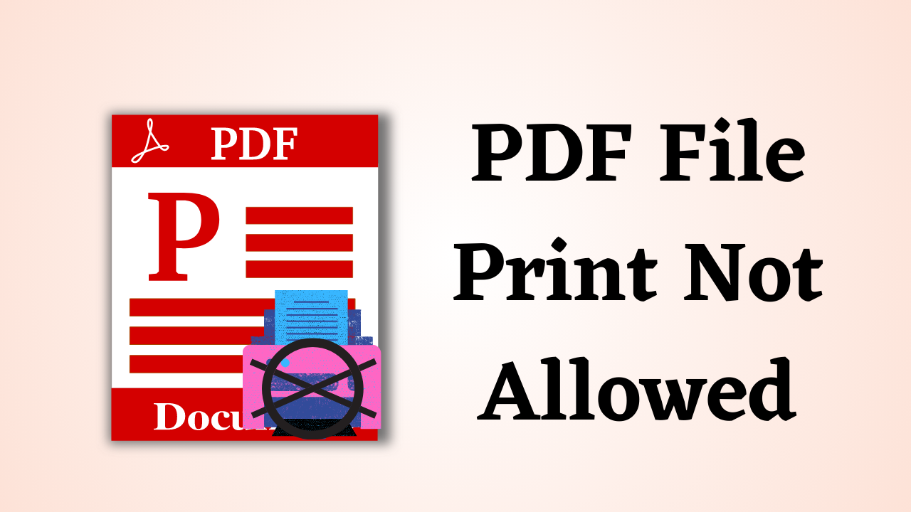 PDF file print not allowed