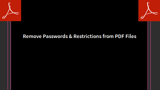 unlock password protected pdf