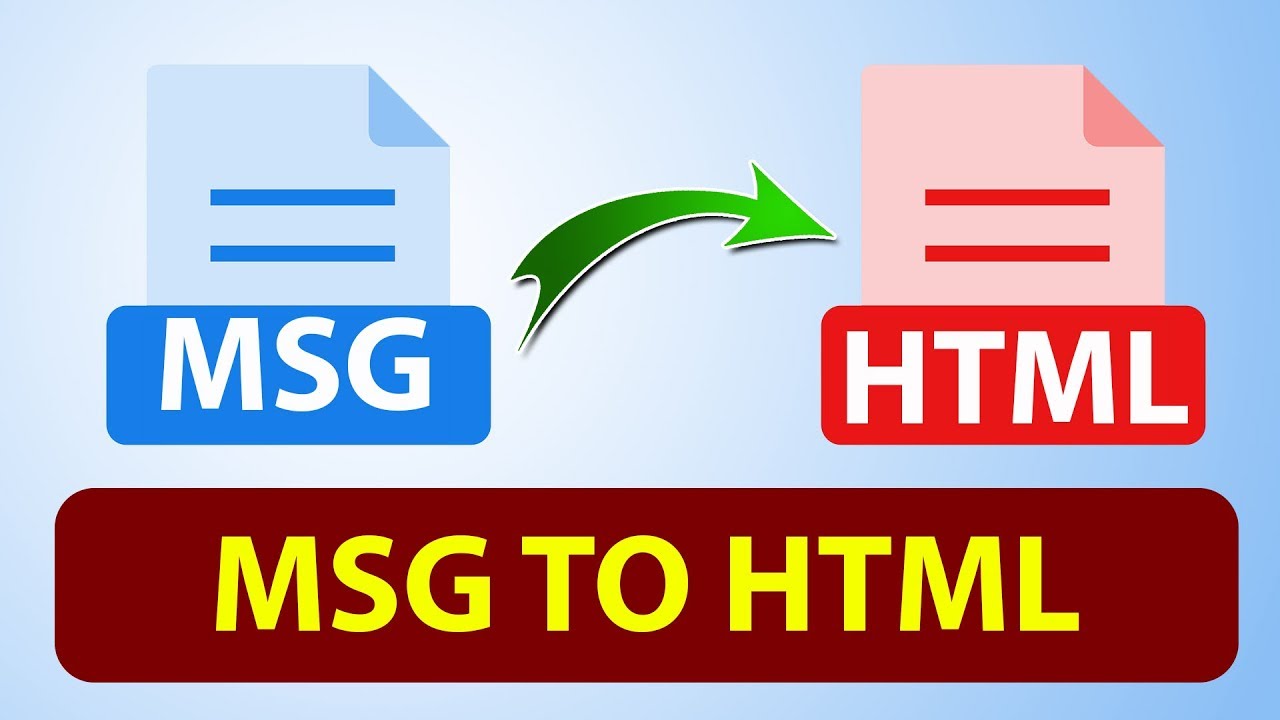 convert Outlook MSG File to HTML