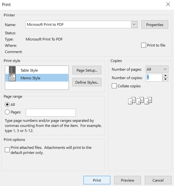 export msg to pdf 