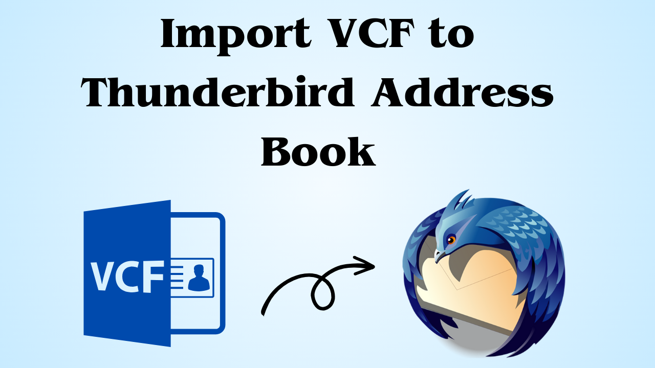 import VCF to thunderbird address book