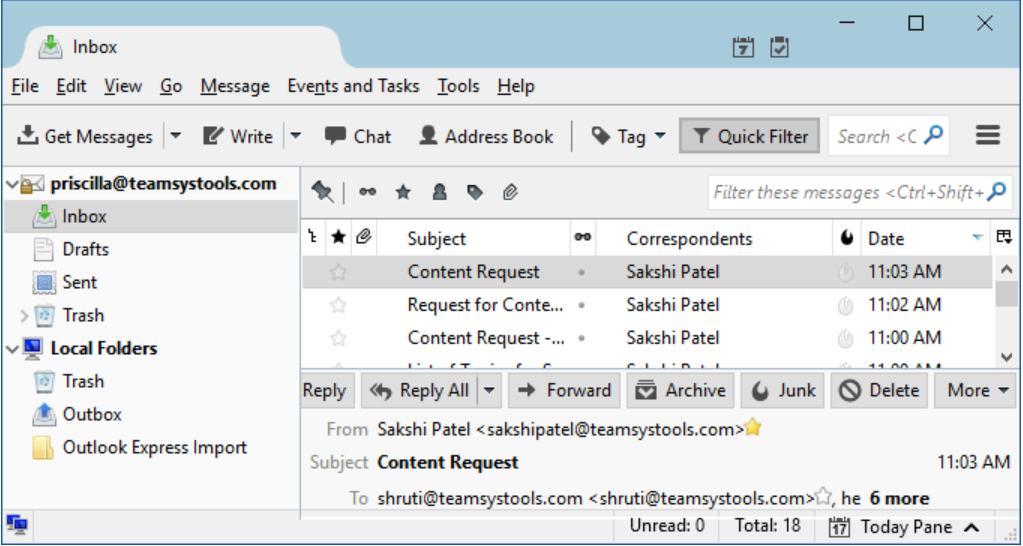 import VCF to thunderbird address book