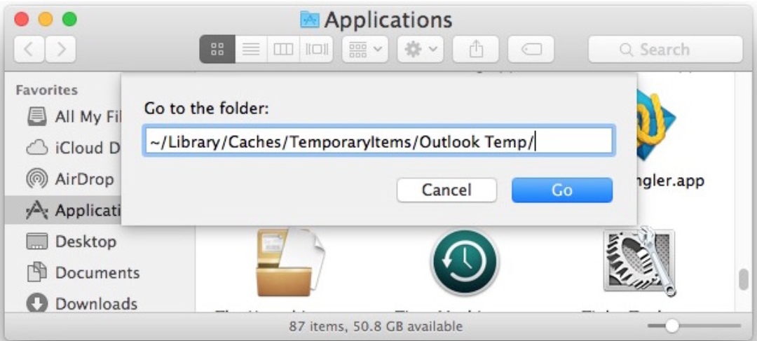 Access Outlook Temp Folder