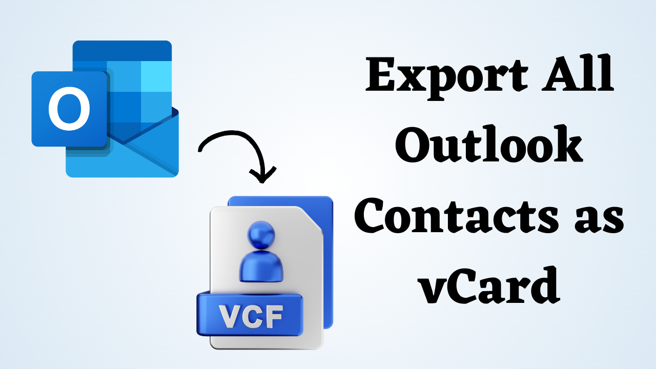 export Outlook contacts to vCard