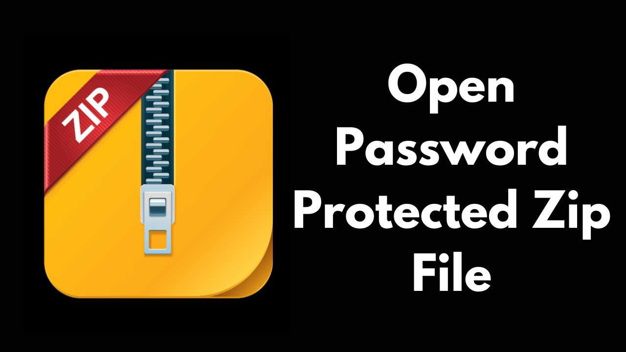 Open Password Protected Zip File