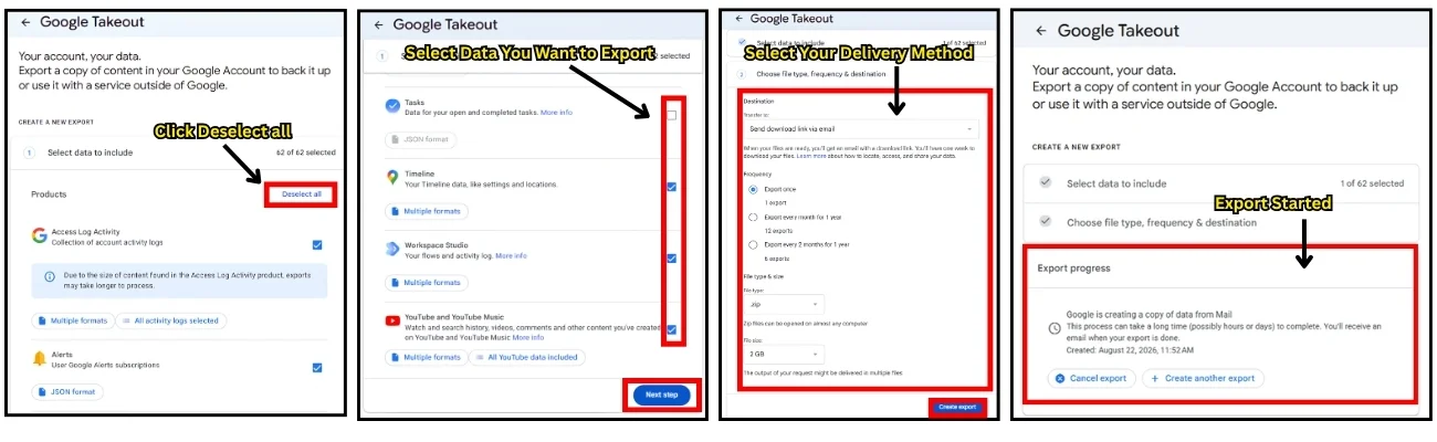 How Google Takeout Works