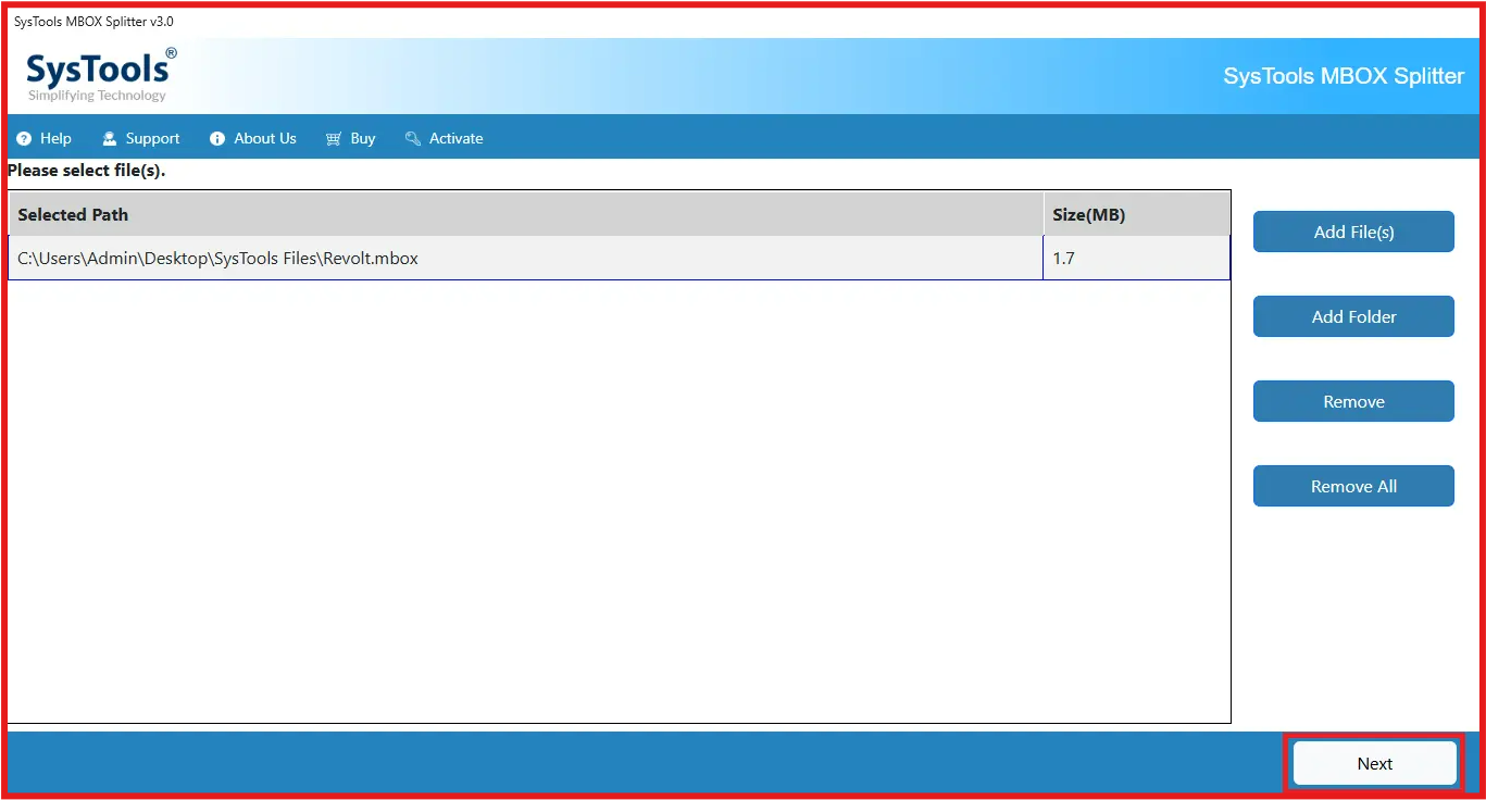 verify added file