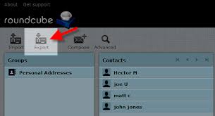 export contacts from roundcube to outlook