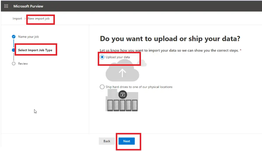 click on "+ New Import Job"