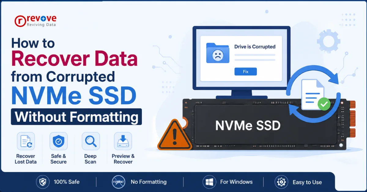 Recover Data from Corrupted NVMe SSD