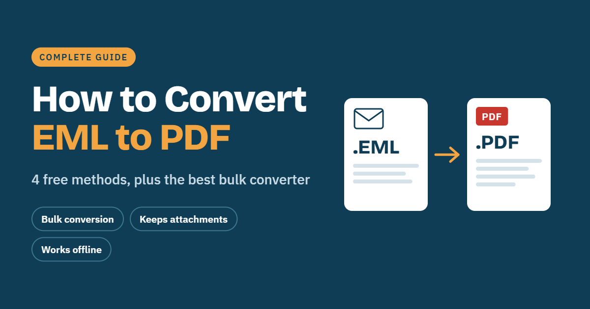 convert eml to pdf