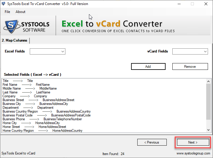 Excel to vCard Converter to Import Contacts From XLS to VCF Accurately