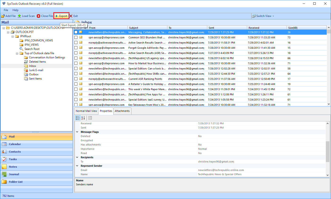 Merge Multiple MAB file into PST