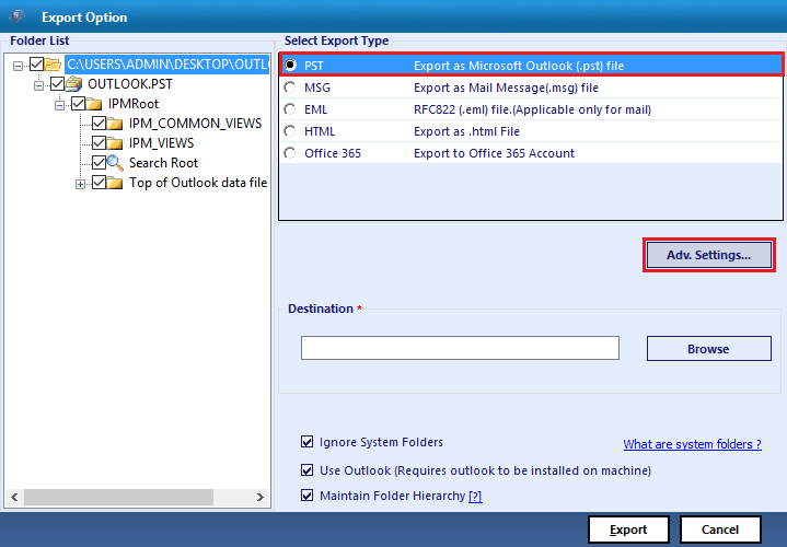 Merge Multiple MAB file into PST