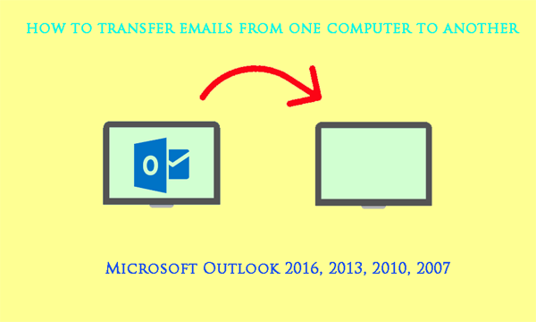 transfer outlook data to new computer