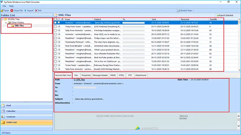 preview the files